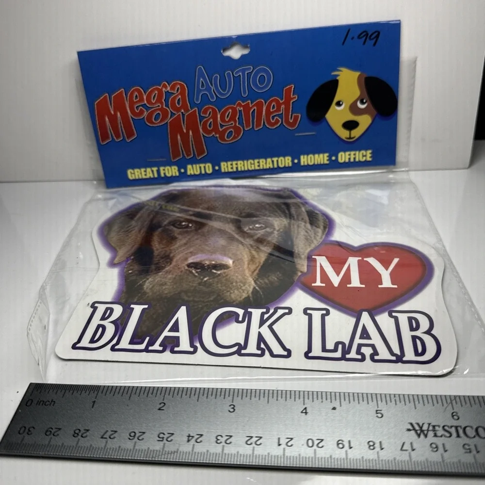 Chocolate Lab Labrador Retriever Mega Auto Car Fridge Magnet Lovely